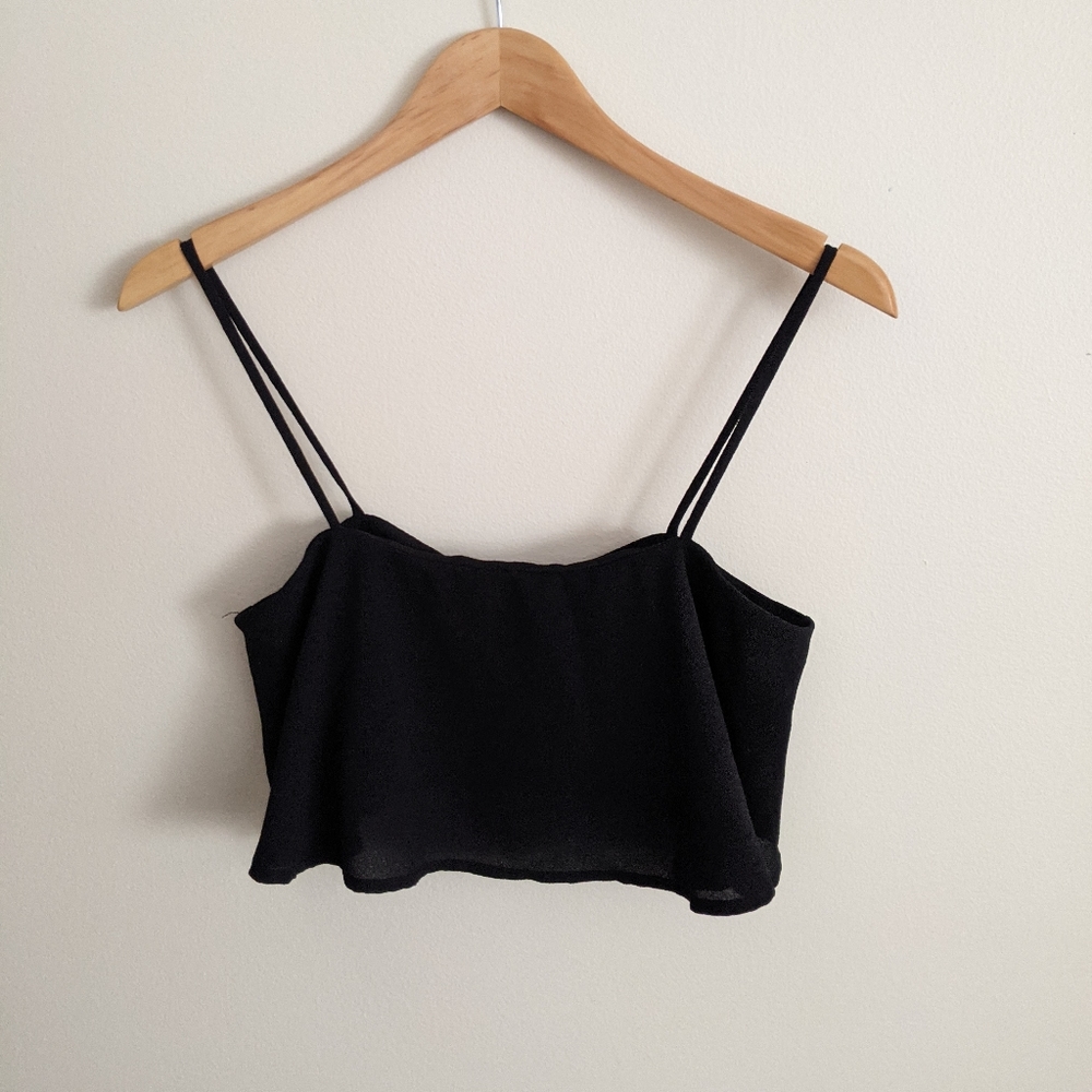 Blue blush crop top